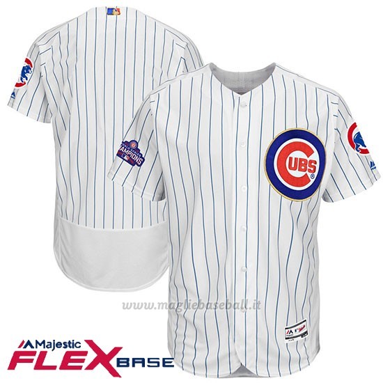 Maglia Baseball Uomo Chicago Cubs Bianco Or Program Flex Base